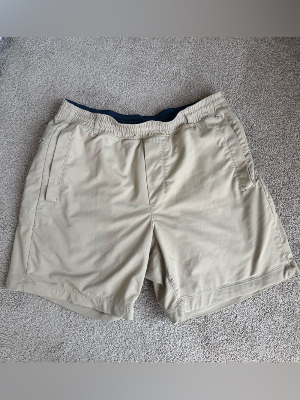 Birddogs Khaki Shorts - Navy liner, 6” inseam